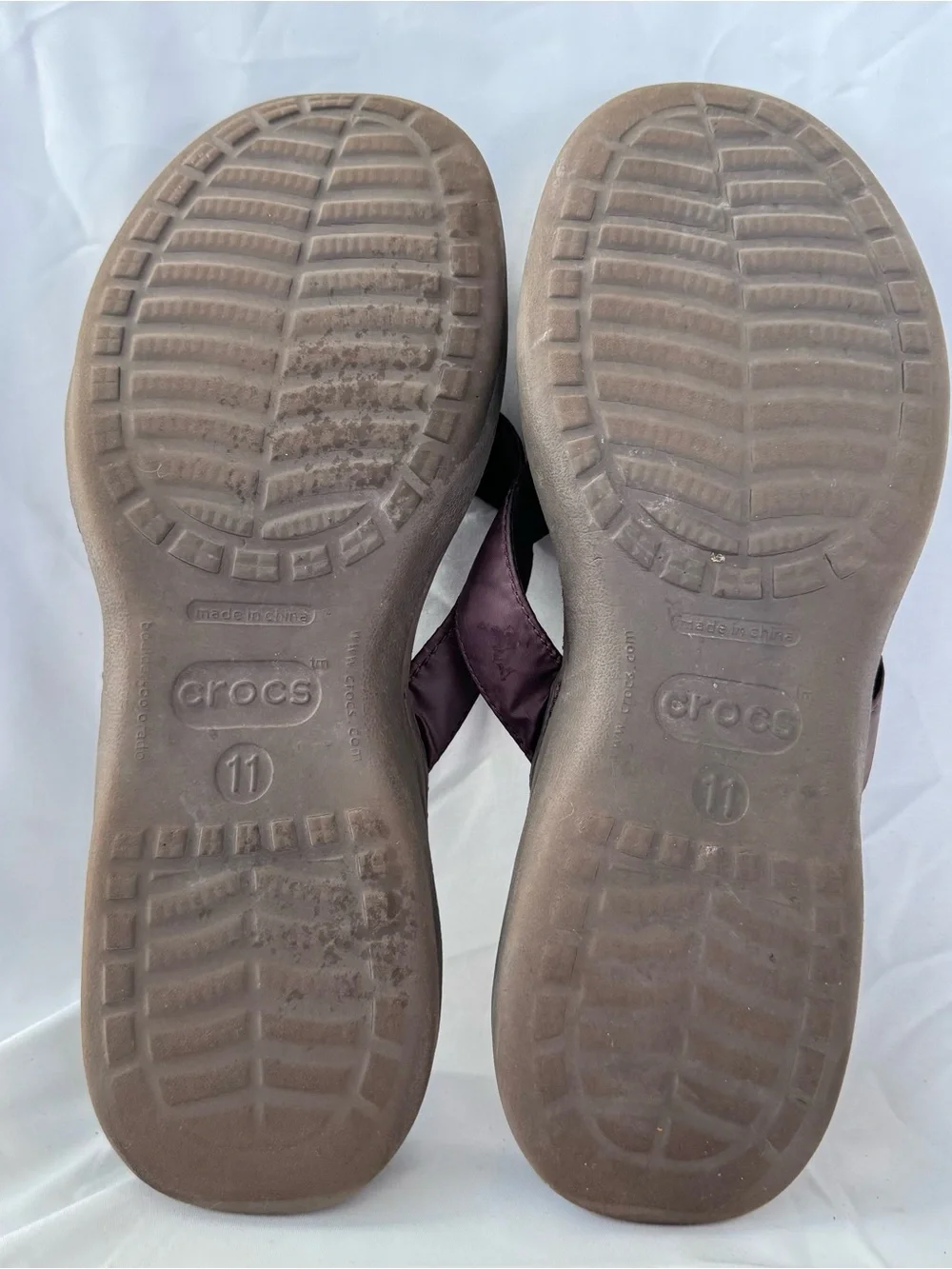 Crocs Mens Yukon Vista II LiteRide Flip-Flop Sandal Espresso Lightweight Sz 11